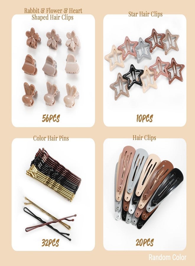 IKOCO 822PCS Elastic Hair Ties, IKOCO Hair Bands Hair Accessories for Girls with Hair Clips, Neutral Colors - Image 5